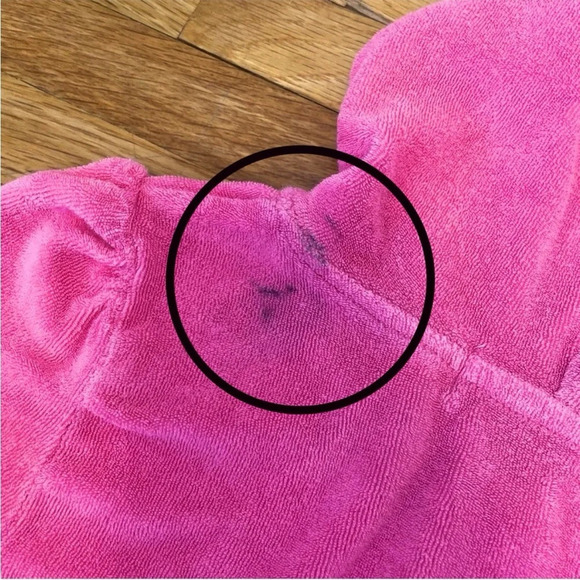 4/$25 OP Ocean Pacific Girls Pink Cover Up Dress Hooded SS Size Medium 7/8 - Picture 5 of 7